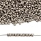 TOHO 11/0 Demi Round Beads, Japanese Seed Beads, Matte Nickel Plating, (566) Opaque Metallic Frosted Antique Silver, 6/0, 4x1.9mm, about 1500pcs/50g