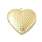 Brass Locket Pendants, Long-Lasting Plated, Cadmium Free & Lead Free, Real 18K Gold Plated, Heart, 29.5x29x7mm, Hole: 2mm, Inner Diameter: 20x21mm