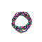 Glass Seed Beaded Waist Beads, Colorful, 800mm