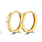 Vintage Style Sterling Silver Ear Hoops with Gold Plating