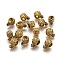Tibetan Style European Beads, Large Hole Beads, Lead Free & Cadmium Free, Pineapple, Antique Golden, 12x7x6mm, Hole: 5mm
