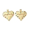 Brass Micro Pave Cubic Zirconia Pendants, Rack Plating, Heart with Word Mama, Lead Free & Cadmium Free, Long-Lasting Plated, Real 18K Gold Plated, 23.5x26.5x2mm, Hole: 4x3.5mm