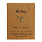 Alloy Crystal Rhinestone Constellation Pendant Necklaces for Women, Golden, Aries, 14.96 inch(38cm)