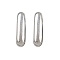 304 Stainless Steel Charms, Letter, Letter I, 7.5x2x3.5mm, Hole: 1.8mm