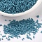 MIYUKI Delica Beads, Cylinder, Japanese Seed Beads, 11/0, (DB0798) Dyed Semi-Frosted Opaque Capri Blue, 1.3x1.6mm, Hole: 0.8mm, about 10000pcs/bag, 50g/bag