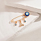 Alloy Kilt Pins for Backpack Clothes, with Evil Eye Pendants, Golden, 4mm