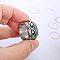 Vintage Totem Stainless Steel Wide Finger Rings for Men, Stainless Steel Color, US Size 11(20.6mm)