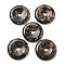 Natural Glaucophane Pendants, Donut/Pi Disc Charms, 50x6.5~7.5mm, Hole: 10mm