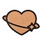 Wall Mounted Cork Pin Boards, Brooch Jewelry Display Cork Tray, Heart Planet Shape, Black, 20.4x30.3x1.75cm