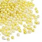 ABS Imitation Pearl Beads, Round, Two Tone, Yellow, 6mm, Hole: 1.8mm, about 5000pcs/500g