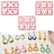 3Pcs 3 Styles ABS Plastic Molds, Clay Cutters, for Earring Making, Mixed Shapes, Flamingo, 120x100x10mm, Inner Diameter: 36~38.5x19~37mm, 1pc/style