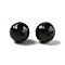 Glass K9 Glass, Imitation Austrian Crystal Beads, Faceted(128 Facets), Round, Black, 12mm, Hole: 1.4~2mm