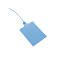 PVC Display Cards, Rectangle, Light Sky Blue, 24.8x7.8x0.1cm