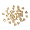 CCB Plastic Beads, Heart, Golden, 4.5x5x1.5mm, Hole: 1.4mm