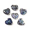 Transparent Glass Enamel Beads, Heart, Black, 19.5x21x8.5mm, Hole: 1.2mm