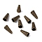 Apetalous Alloy Bead Cone, Antique Bronze, 17.5x8.5mm, Hole: 1.8mm