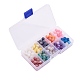200 pièces 10 couleurs naturelles altérées et craquelées perles d'agate brins G-CJ0001-54-7