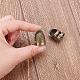 PandaHall Elite 2 pcs Copper Sewing Thimble Finger Protector Metal Brass Fingertip Thimble Needlework Accessories DIY Crafts Sewing Tools TOOL-PH0012-M03-4