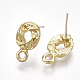 Accessoires de clous d'oreilles en alliage PALLOY-S177-49-2