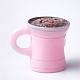 樹脂カボション  コー​​ヒーカップ  ピンク  16~17x19~20x14~14.5mm CRES-Q206-11C-2