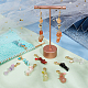 Unicraftale 2 juego de decoración de colgante de piedras preciosas naturales y sintéticas HJEW-UN0001-19-2