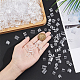 Nbeads 800Pcs 4 Style Transparent AS Plastic Base Buckle Hair Findings FIND-NB0004-37-3