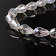Faceted Teardrop Electroplate Glass Beads Strands X-EGLA-D015-15x10mm-01-2