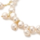 Natural Pearl Beads Charm Bracelets BJEW-C051-50G-2