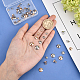 UNICRAFTALE 60pcs 5 Sizes 2 Colors Pendant Bails Snap On Bails Stainless Steel Bails Pinch Bails Clasp Connector Findings for Pendant Necklace Jewelry Making 4-10mm STAS-UN0028-25-2