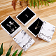Superfindings 16pcs pintura de tinta rectángulo cartón joyas cajas de regalo para collares pulseras pendientes anillos regalos para mujer con esponja interior de 2.8x3.6x1.2 pulgadas CBOX-BC0001-39B-6