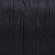 丸いワックス糸  マイクロマクラメコード  DIYレザーミシンクラフトのステッチスレッド  製本  靴の修理  ブラック  0.45mm  約174.97ヤード（160m）/ロール X-YC-P003-B08-3