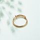 女性のための銅線ラップ拡張可能な指輪  ゴールドカラー  usサイズ3（14mm） RJEW-JR00479-03-2