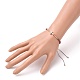 Bracelet de perles tressées en cordon de nylon ajustable BJEW-JB05732-01-5