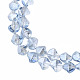 Chapelets de perles en verre électroplaqué EGLA-N008-019-C01-3