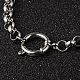 304 Stainless Steel Rolo Chain Bracelets BJEW-H477-07-3
