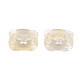 Two Tone Transparent Spray Painted Glass Beads GLAA-T022-02-A02-4