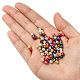 Backen gemalt pearlized Glasperlen runden Perle Stränge HY-Q004-4mm-M-2