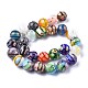Round Handmade Millefiori Glass Beads Strands LK-R004-99-2