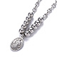 304 Stainless Steel Pendant Necklaces NJEW-O113-07P-3