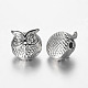 Owl Alloy Beads PALLOY-L161-04P-1