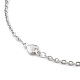 304 Stainless Steel Cable Chain Anklets AJEW-H104-11P-2