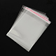 セロハンのOPP袋  小さなジュエリー収納袋  粘着シールバッグ  長方形  透明  14x10cm  一方的な厚さ：0.035mm  インナー対策：10.5x10のCM OPC-R012-11-1