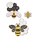 3 pin de esmalte tipo abeja de 3 estilos. JEWB-FS0001-02-1