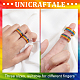 Unicraftale 4pcs 4 estilo orgullo anillos de dedo RJEW-UN0001-21G-3