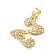 Латунные микро проложить кубического циркония подвески ZIRC-C012-01G-26-2