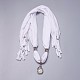 Cloth Pendant Scarf Necklaces NJEW-K111-09A-2