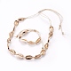 Adjustable Necklaces & Bracelets Jewelry Sets SJEW-WH0002-01-1