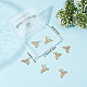 Beebeecraft 10Pcs/Box Whale Tail Charms 18K Gold Plated Ocean Fish Sea Life Charms Cubic Zircon Pendant for DIY Jewelry Making Necklace Bracelet Earrings ZIRC-BBC0001-14-7