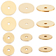 Beebeecraft 400pcs 2 styles ensembles de perles d'espacement en laiton KK-BBC0008-60-1