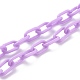 Personalisierte undurchsichtige Acryl-Kabelketten-Halsketten NJEW-JN03432-04-3